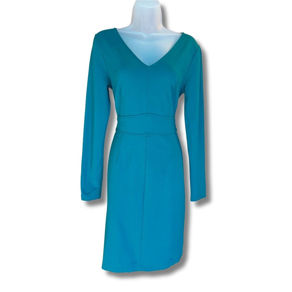 NWOT Lark & Ro teal long-sleeved dress | Size 12